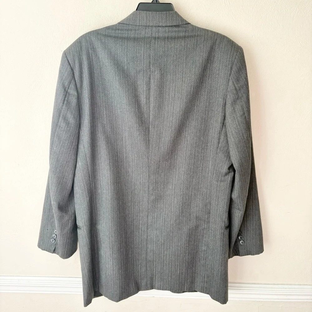 Vintage Yves St Laurent Gray Pure Wool Blazer